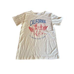 California An Awesome Place to Ride Cream T Shirt Size X Large